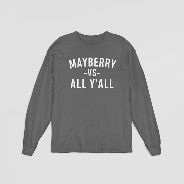 Mayberry VS ALL Y'ALL Grey Long Sleeve - Snappy Days Shop