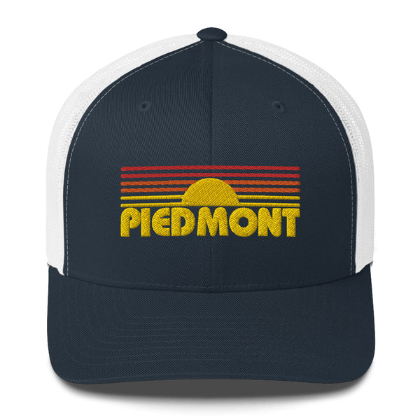 Piedmont Trucker Hat Navy/White - Snappy Days Shop