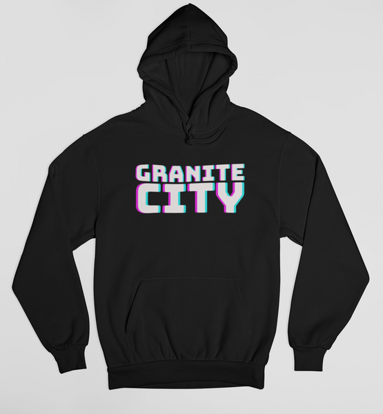 Granite City 3D Black Hoodie - Snappy Days Shop