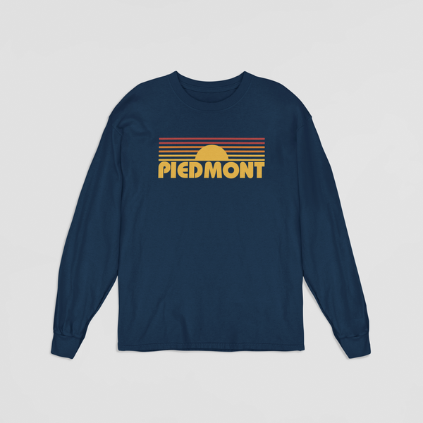 Piedmont Navy Long Sleeve - Snappy Days Shop